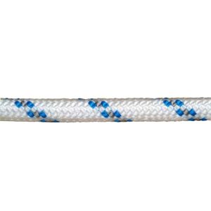 CUERDA POLIESTER TRENZADA BLANCA/AZUL