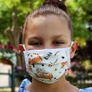 Mascarilla Lavable para niños (4-8 años) tigres