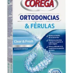 COREGA |  Ortodoncias & férulas | 36 Tabletas limpiadoras de uso diario