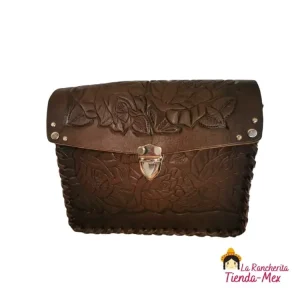 Bolso De Vaqueta Rectangular Hebilla Med