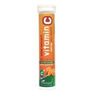 Vitamina C Plus 1000 mg con L- leucina 20 comprimidos efervescentes. Plantapol