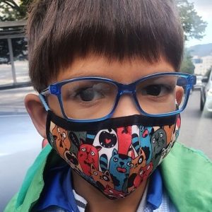 Mascarilla Lavable para niños gatos (6 a 10 años)